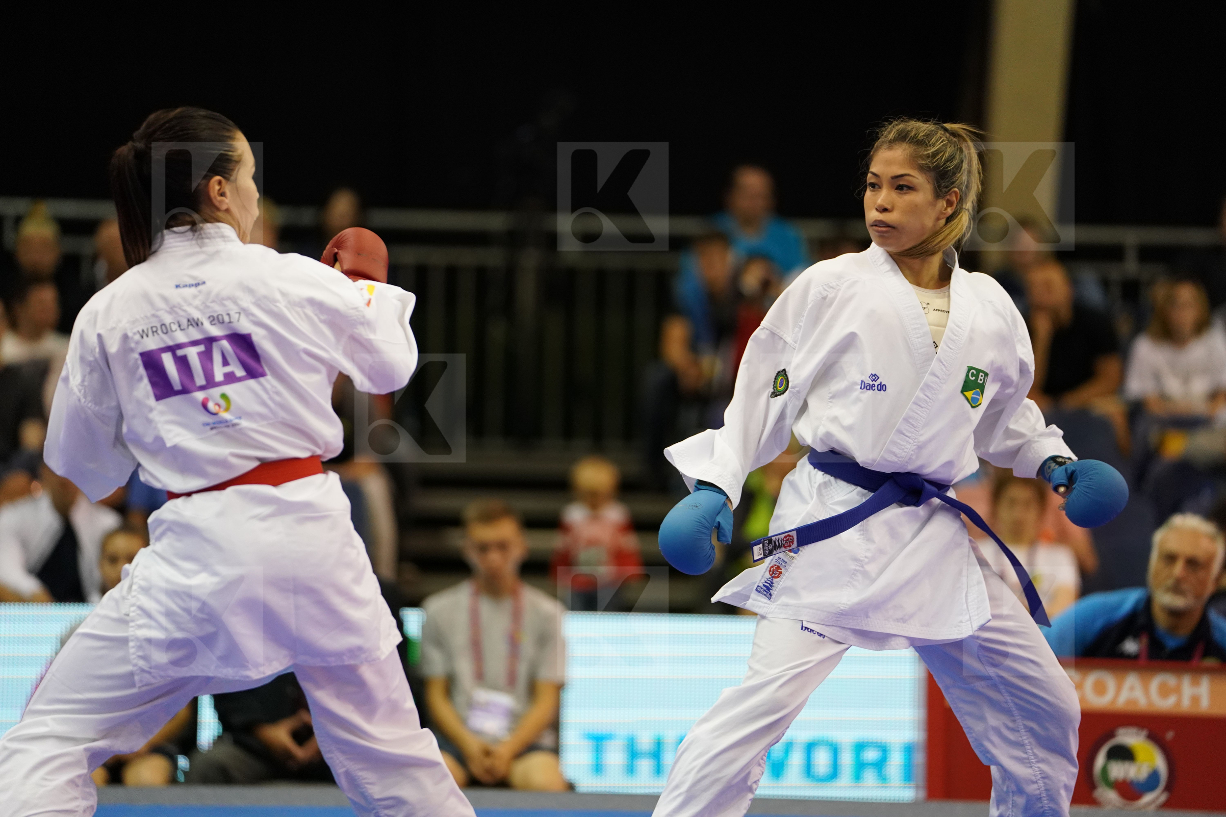 Brazil Cardin Sara Female Kumite -55kg Italy Kumizaki Valeria